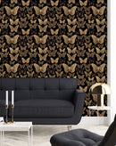 Gold Butterflies Wallpaper