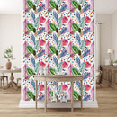 Multicolored Leaves and Dots Wallpaper