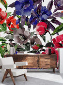 Voguish Multicolored Poppies Wallpaper Vogue