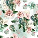 Roses with Cactus Wallpaper