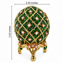 1907 Rose Trellis Royal Easter Egg 3.25 Inches