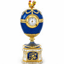 1904 Kelch Chanticleer Blue Enamel Royal Imperial Easter Egg with Clock