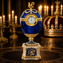 1904 Kelch Chanticleer Blue Enamel Royal Imperial Easter Egg with Clock