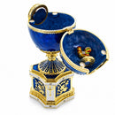 1904 Kelch Chanticleer Blue Enamel Royal Imperial Easter Egg with Clock