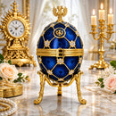 Coat of Arms Blue Royal Inspired Easter Egg