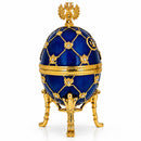 Coat of Arms Blue Royal Inspired Easter Egg