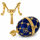 Coat of Arms Blue Royal Inspired Easter Egg