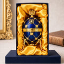 Coat of Arms Blue Royal Inspired Easter Egg