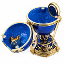 1900 Cockerel Royal Imperial Easter Egg in Blue