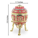 Pink Enamel Royal Inspired Imperial Easter Egg with Surprise