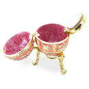 Pink Enamel Royal Inspired Imperial Easter Egg with Surprise