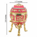Pink Enamel Royal Inspired Imperial Easter Egg with Surprise