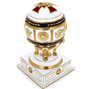 Red Cross on White Enamel Royal Inspired Imperial Easter Egg