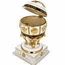 Red Cross on White Enamel Royal Inspired Imperial Easter Egg