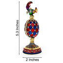 Rooster with the Surprise Clock Royal Inspired Easter Egg