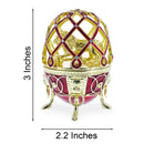 Golden Lion in the Jeweled Cage Egg Figurine