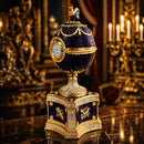 1904 Kelch Chanticleer Royal Imperial Musical Easter Egg in Purple Enamel