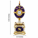 1904 Kelch Chanticleer Royal Imperial Musical Easter Egg in Purple Enamel