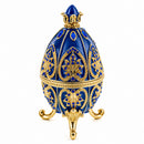 Blue Jewel Royal Inspired Easter Egg 4.5 Inches