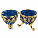 Blue Jewel Royal Inspired Easter Egg 4.5 Inches