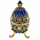 Blue Jewel Royal Inspired Easter Egg 4.5 Inches