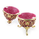 Red Royal Jeweled Inspired Imperial Easter Egg 4.5 Inches