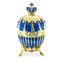 1885 Blue Enamel Ribbed Royal Imperial Easter Egg