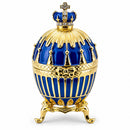 1885 Blue Enamel Ribbed Royal Imperial Easter Egg