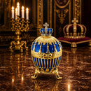 1885 Blue Enamel Ribbed Royal Imperial Easter Egg