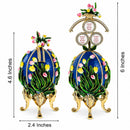 1898 Lilies of the Valley Royal Imperial Easter  Egg 4.75 Inches