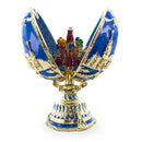The City Blue Enamel Royal Inspired Easter Egg 2.75 Inches