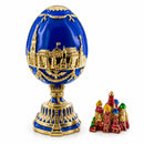 The City Blue Enamel Royal Inspired Easter Egg 2.75 Inches