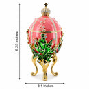 1898 Lilies of the Valley Royal Imperial Easter Egg 6.25 Inches