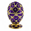 Purple Trellis Royal Inspired Easter Egg 2.5 Inches