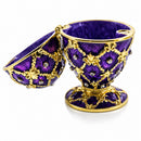 Purple Trellis Royal Inspired Easter Egg 2.5 Inches