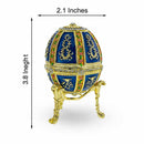 1899 Twelve Panel Royal Imperial Easter Egg in Blue Enamel