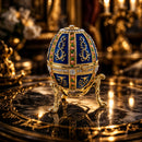 1899 Twelve Panel Royal Imperial Easter Egg in Blue Enamel