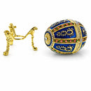 1899 Twelve Panel Royal Imperial Easter Egg in Blue Enamel