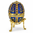 1899 Twelve Panel Royal Imperial Easter Egg in Blue Enamel