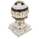 Red Cross on White Enamel Royal Inspired Imperial Easter Egg
