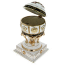 Red Cross on White Enamel Royal Inspired Imperial Easter Egg