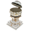 Red Cross on White Enamel Royal Inspired Imperial Easter Egg