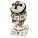 Red Cross on White Enamel Royal Inspired Imperial Easter Egg