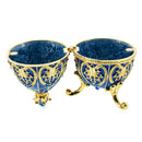 Blue Jewel Royal Inspired Easter Egg 4.5 Inches