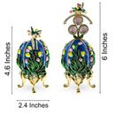 1898 Lilies of the Valley Royal Imperial Easter  Egg 4.75 Inches