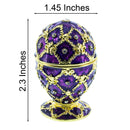 Purple Trellis Royal Inspired Easter Egg 2.5 Inches