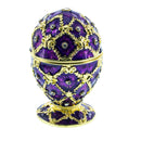 Purple Trellis Royal Inspired Easter Egg 2.5 Inches