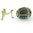 1899 Twelve Panel Royal Imperial Easter Egg in Blue Enamel
