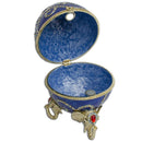 Jeweled Royal Elephant Egg Figurine 7.5 Inches