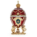 Lions Holding Royal Crown Inspired Easter Egg 2.75 Inches